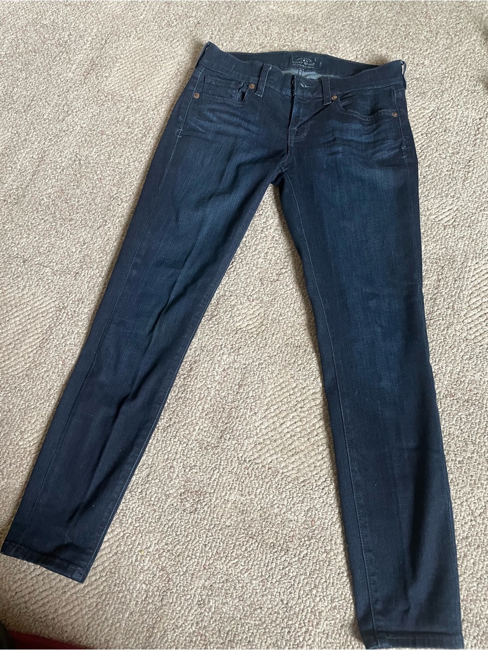 Classic Lucky Brand Dark Blue Women's Skinny Jeans